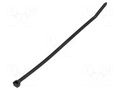 Cable tie; L: 291mm; W: 4.6mm; black; polyamide; 220N; Ømax: 76mm ABB TY300-50X-100
