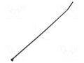 Cable tie; L: 92mm; W: 2.4mm; black; polyamide; 80N; Ømax: 16mm ABB TY523MXR