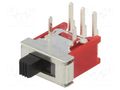 Switch: slide; Pos: 2; SPDT; 3A/120VAC; 3A/28VDC; ON-ON; THT; 1000MΩ NINIGI 5FS1S102M6QE