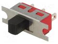 Switch: slide; Pos: 3; SP3T; 2A/250VAC; 5A/28VDC; ON-OFF-ON; 1000MΩ LIGHT COUNTRY CO., LTD. 5MS3S102BM1QE