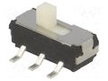 Switch: slide; Pos: 2; DPDT; 0.3A/6VDC; ON-ON; No.of term: 6; SMT NINIGI MSS-2235S