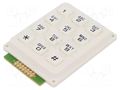 Keypad: plastic; No.of butt: 12; none; plastic; 200mΩ; 1N; 20mA ACCORD KB304-PAW