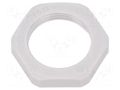 Nut; PG16; polyamide; Thk: 6mm; Spanner: 30mm; grey; Thread: PG HUMMEL HUMMEL-1262160011