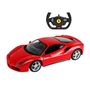 RASTAR 1:14 RC remote control car Ferrari 488 GTB (red), RASTAR 75600