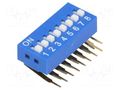 Switch: DIP-SWITCH; Poles number: 8; ON-OFF; 0.05A/12VDC; Pos: 2 NINIGI DSK-08
