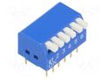 Switch: DIP-SWITCH; Poles number: 6; ON-OFF; 0.05A/12VDC; Pos: 2 NINIGI DP-06