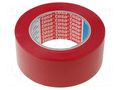 Tape: marking; red; L: 33m; W: 50mm; self-adhesive; Thk: 180um; 200% TESA TESA-4169-50RD