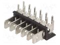 Terminal: spade terminal strip; 6.4mm; 0.8mm; THT; steel; tinned KEYSTONE KEYS7826