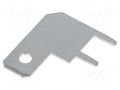 Terminal: flat; 5.2mm; 0.5mm; male; THT; brass; tinned; angled 90° KEYSTONE KEYS4905