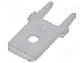 Terminal: flat; 6.4mm; 0.8mm; male; THT; brass; tinned; straight KEYSTONE KEYS1287