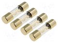 Fuse: fuse; 60A; glass; gold-plated; Conductor: gold ACV AGU-60G