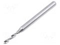 Drill bit; Ø: 1.95mm; L: 38.2mm; PCB; 1/8" (3,175mm) KEMMER PRAEZISION SM32-1.95