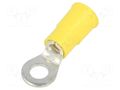 Tip: ring; M4,5; Ø: 4.98mm; crimped; for cable; insulated; tinned KEYSTONE KEYS8217