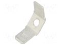 Terminal: flat; 6.4mm; 0.8mm; male; M3; double; screw; brass; tinned KEYSTONE KEYS1242