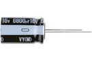 ALUMINUM ELECTROLYTIC CAPACITOR, 2200UF, 25V, 20%, RADIAL UVY1E222MHD1TO