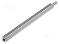 Screwed spacer sleeve; 60mm; Int.thread: M3; Ext.thread: M3; brass DREMEC TFM-M3X60/DR213