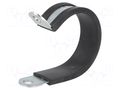 Fixing clamp; ØBundle : 35mm; W: 15mm; steel; Ømount.hole: 6.4mm LAPP RKS-1-35/15