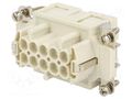 Connector: HDC; contact insert; female; GWconnect; PIN: 10; 16A MOLEX MX-93601-0228