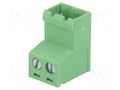 Pluggable terminal block; 5mm; ways: 2; straight; plug; male; green DEGSON ELECTRONICS 2EDGKR-5.0-02P14