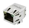 RJ45 JACK, R/A, SHLD, 8P8C, 1PORT, TH JXD1-9010NL