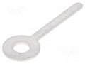 Tip: solder lug ring; 0.5mm; M3; Ø: 3.3mm; THT; screw; brass; tinned KEYSTONE KEYS4002