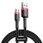 Baseus Cafule Cable CAMKLF-C91 USB-A / micro USB 1.5A 2 m - black and red, Baseus 6953156280373 6953156280373