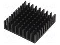 Heatsink: extruded; black; L: 35mm; W: 35mm; H: 10mm; 15.7K/W FISCHER ELEKTRONIK ICKBGA35X35X10