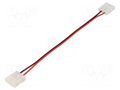 Connector: for LED stripes; for 10mm stripes; coupler; PIN: 2 LUCKYLIGHT 10MMBXB-2