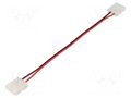 Connector: for LED stripes; for 10mm stripes; coupler; PIN: 2 LUCKYLIGHT 10MMBXB-2