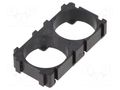 Clip; 18650; polypropylene; 42x22x8mm BTO BAT.H-18650X2