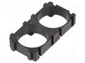 Holder; 18650; polypropylene; 42x22x8mm BTO BAT.H-18650X2