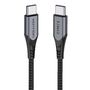 USB-C to USB-C 100W Vention TAHHD 5A 0.5m USB 3.1 Gen2 4K cable (gray), Vention TAHHD