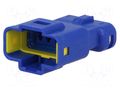Connector: wire-wire; plug; male; E-Seal 560; PIN: 5; IP67; blue; PBT EDAC 560-005-000-311