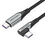 Vention TAKHF USB-C to USB-C 5A angle cable (gray), Vention TAKHF