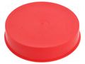 Stopper; Body: red; Out.diam: 119.9mm; H: 28.9mm; LDPE; push-in SUNDPLAST SP1176