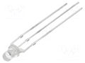 LED; red/yellow-green; 3mm; 30°; Front: convex; 1.8÷2.4/1.8÷2.4VDC OPTOSUPPLY OSRG3131A-C