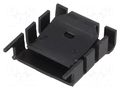 Heatsink: moulded; TO218,TO220; black; L: 25.4mm; W: 25mm; H: 8.3mm FISCHER ELEKTRONIK FK224SA220-2