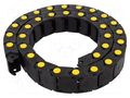 Cable chain; MEDIUM; Bend.rad: 120mm; L: 990mm; Int.height: 18mm BREVETTI 300025120