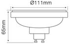 LED lamp GU10 230V 12W 1080lm neutral white 4000K, LED line 470331 5907777470331