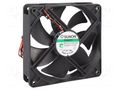 Fan: DC; axial; 24VDC; 120x120x25mm; 127.42m3/h; 34dBA; Vapo; 24AWG SUNON MEC0252V3-A99