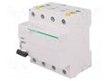 RCD breaker; Inom: 25A; Ires: 300mA; Poles: 4; 400VAC; IP20; 1÷25mm2 SCHNEIDER ELECTRIC A9Z14425