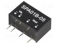 Converter: DC/DC; 1W; Uin: 18÷36VDC; Uout: 5VDC; Iout: 20÷200mA; SIP6 MEAN WELL SPA01B-05