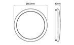 Ceiling luminaire, hermetic, vandalproof IK10, hermetic IP65, 220-240V 22W LUNAR 470591 5907777470591