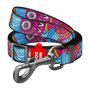 Waudog nylon dog leash, "Summer" pattern, 25 mm wide, length 152-183 cm, Waudog 5327