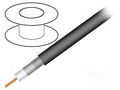 Wire: coaxial; RG11; wire; Cu; PVC; black; 305m; Øcable: 10.03mm TELESTE RG11-CU