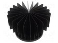 Heatsink: moulded; LED; black; H: 70mm; 1.35K/W; aluminium; anodized FISCHER ELEKTRONIK SK/LED/R/80/SA