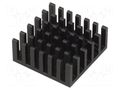 Heatsink: extruded; black; L: 23mm; W: 23mm; H: 10mm; aluminium FISCHER ELEKTRONIK ICKBGA23X23X10