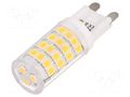 LED lamp; white warm; G9; 230VAC; 370lm; P: 3.5W; 280°; 2700K GOOBAY GOOBAY-71436