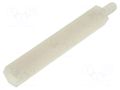 Screwed spacer sleeve; hexagonal; polyamide; M3; M3; 35mm FIX&FASTEN TP-35