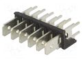 Terminal: spade terminal strip; 6.3mm; 0.8mm; THT; steel; tinned KEYSTONE KEYS7836